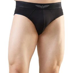 Park Avenue Black Cotton Blend Regular Fit Solid Briefs-picture-21