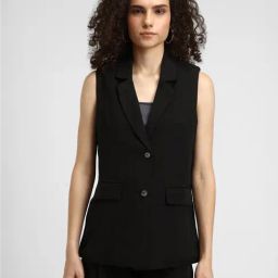 Forever 21 Black Regular Fit Blazer-image-36
