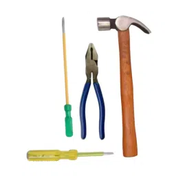 Agam Hand Tool Kit 20 cm (8 inch) Hammer, Plier, Screw Driver, Line Tester (Set of 4)-17