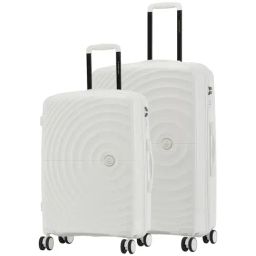 Nasher Miles Seattle White 8 Wheels Large Hard Cabin Trolley Bag Set of 2-image-9