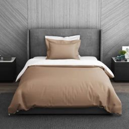 Spaces Hygro Solid Brown 350 TC Cotton Single Bed Quilt-image-26