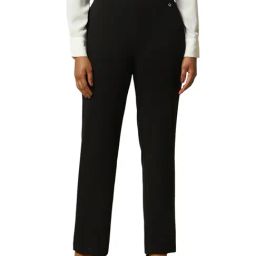 Allen Solly Black Regular fit Solid Trousers-image-88
