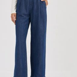 FEMMELLA Blue Denim Solid Mid Rise Jeans-image-15