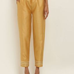 FLOREOS Women Textured Comfort Easy Wash Trousers-image-48