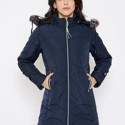 Duke Women Polyester Longline Quilted Jacket-image-21