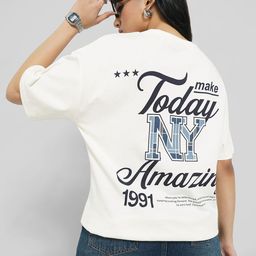 SF JEANS by Pantaloons Print Cotton Styled Back Top-image-71