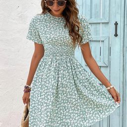 Stylecast X Kotty Women Floral Print Fit and Flare Dress-image-73