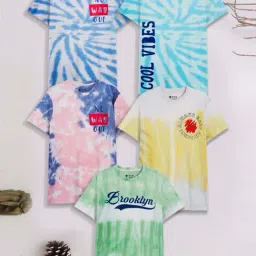 3PIN Boys Multicolor Cotton Printed T-Shirt - Pack of 5-picture-39