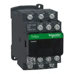 Schneider Electric TeSys 3 NO+2 NC 10 A Rating 125 V Control Relay, CAD326GD-11