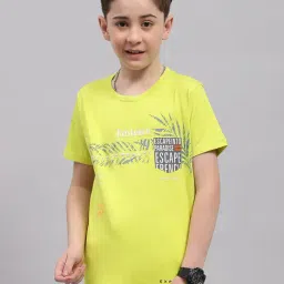 Monte Carlo Kids Lime Green Printed T-Shirt-picture-9