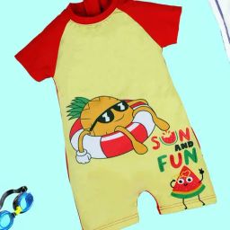 Kiddopanti Boys Red Regular Printed Swimsuit-image-53