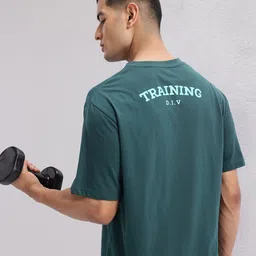 HRX by Hrithik Roshan Typography Printed Training T-shirt-image-49