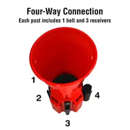 Ladwa Hazardous Caution Tape Style Retractable Traffic Cone image 5