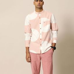 Mr Bowerbird Tailored Fit Colourblocked Pure Cotton Casual Shirt-image-83