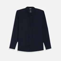 Allen Solly Kids Navy Regular Fit Shirt-picture-8