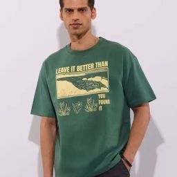 Hoversoul Sage Green Cotton Oversized T-Shirt-image-38