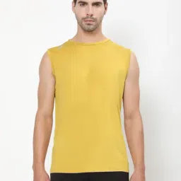 Dida Yellow Polyster Regular Fit Colorblock T-Shirt-image-99