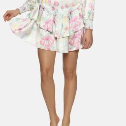 ISU White Printed Mini Skirt-image-71