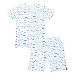 CHILINS Unisex Kid's Printed Round Neck Pure Cotton T-shirt with Shorts-image-24