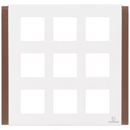 Standard by Havells Combined Plate ZOE Series 18 M Caramel Brown, ASZPLCAV18-image-70