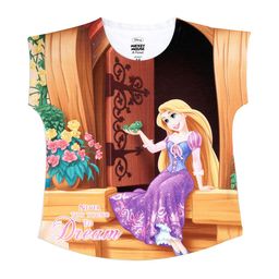 Disney by Wear Your Mind Girls Multicoloured Disney Princess Printed Top-image-66