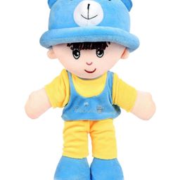 Beewee Addie Boy Plush Soft Doll Toy Huggable Yellow Blue - Height 35 cm-picture-2
