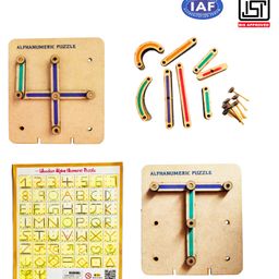 VParents Edufields Wooden Alpha Numeric Construction Puzzle - 28 Pieces-6