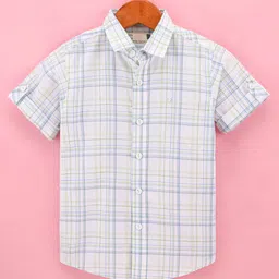 Jash Kids Half Sleeves Striped Shirt - White-picture-12