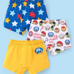 Babyhug Marvel 100% Cotton Knit Briefs with Avengers Graphics Pack of 3 - Multicolour-picture-18