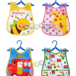 JARS Collections Sleeveless Waterproof Printed Apron Bib Pack of 4  Multicolour-22