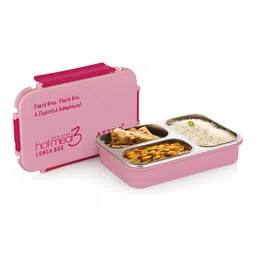 ATTRO Hot Meal Stainless Steel Insulated Lunch Box 900 ml - Pink-picture-3