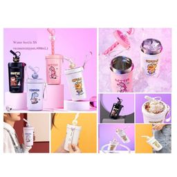 Sanjary Hot and Cold Thermos Flask with Sipper and Straw Stainless Steel Insulated Vacuum Bottle 480 ml color design may vary-image-18