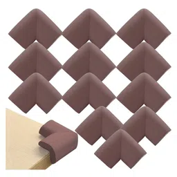 Baby Miniature L-Shaped Baby Safety Corner Protector Pack Of 12 - Brown-picture-14