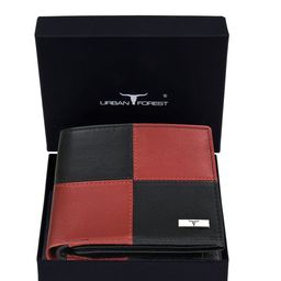 URBAN FOREST Men Colourblocked Leather Two Fold Wallet-44