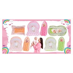 Kwitchy New Born Baby Bedding Combo Set Mattress with Net & Sleeping Bag -Green image 4