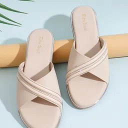 Retro Walk Women Embellished Open Toe Flats-picture-7