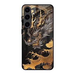 QRIOH Obsidian Majesty For Samsung Galaxy S24 5G Glass Case Mobile Accessories-image-108