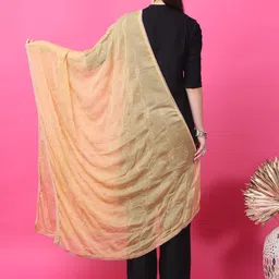 LOOM LEGACY Floral Embroidered Dupatta image 2