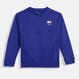 Tommy Hilfiger Boys Minimal Brand Logo Printed Pure Cotton Sweatshirt-image-21