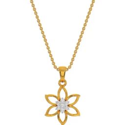 Kisna Diamond & Gold Jewellery 18k Tessa Diamond Pendant-image-49