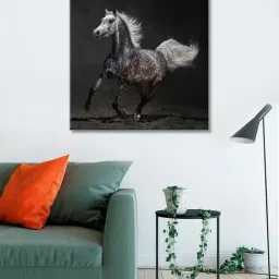 999store Black Beautiful Wild Horses Wall Painting-7