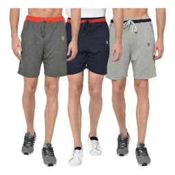 Vimal Jonney Multicolor Cotton Shorts - Pack of 3-image-89
