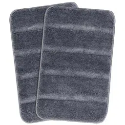 Saral Home Grey Microfibre 2285 GSM Bath Mats - Set of 2-image-55