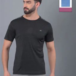 Force NXT Black & Blue Regular Fit Sports T-Shirt - Pack Of 2-image-81