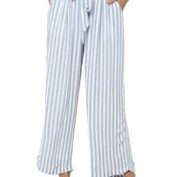 American Eagle Blue & White Striped Palazzos-image-17