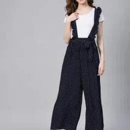 StyleStone Navy Printed Trouser-image-78