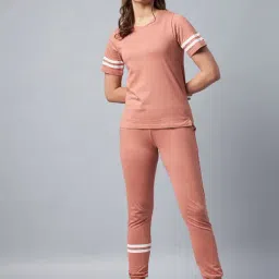 StyleStone Dusty Pink Cotton Top With Joggers-picture-10