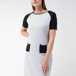 Miss Chase Grey Cotton Sleep Tees-image-14