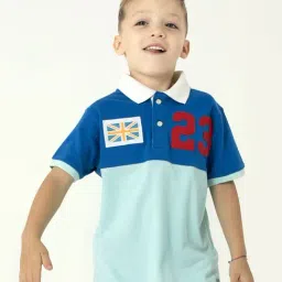 Cherry Crumble By Nitt Hyman Kids Blue Applique Polo T-Shirt-picture-39