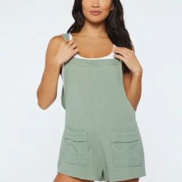 Forever 21 Sage Green Mini Playsuit-picture-12